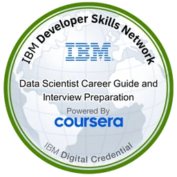 Data Scientist Career Guide and Interview Preparation badge